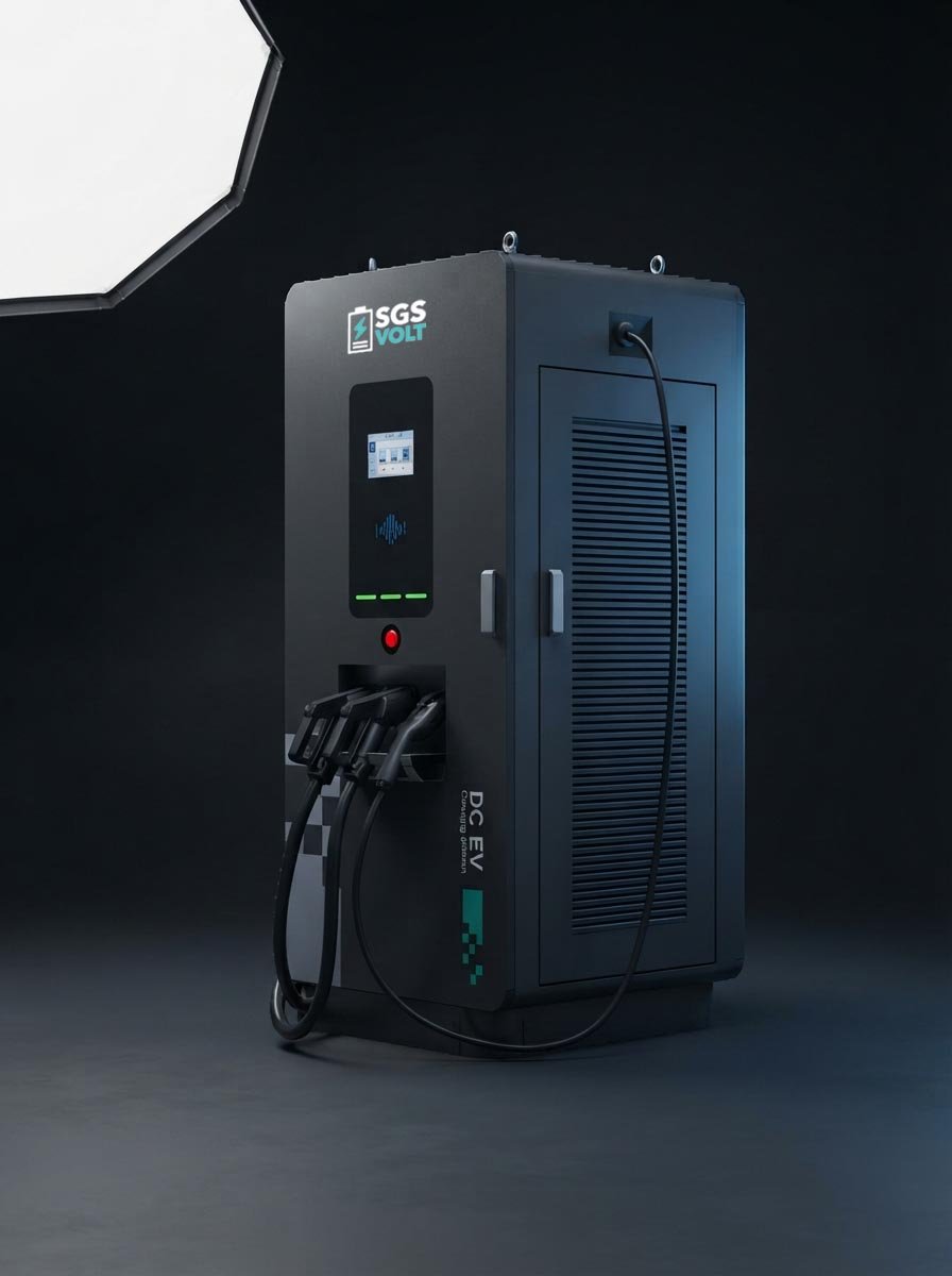 SGS Arabia EV charger installed on site